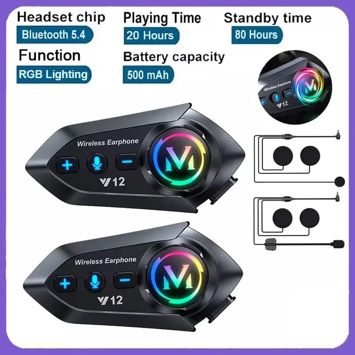 Casque Bluetooth 5.4 pour moto