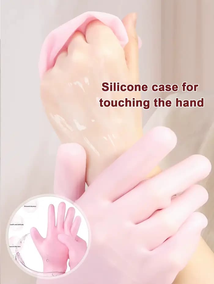 Gants hydratants en Silicone, masque pour les mains pour le traitement Anti-âge nocturne, réutilisables, lavables, soins pour la peau sèche