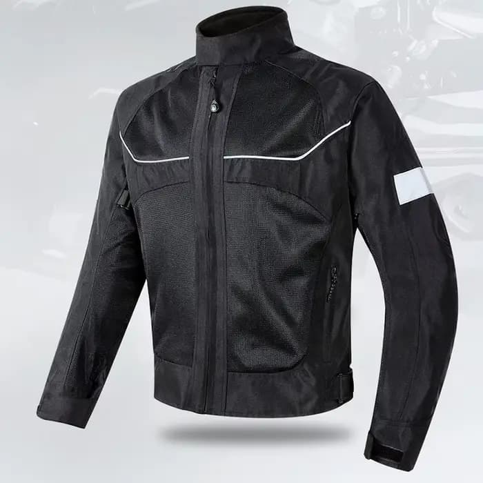 Veste de moto en maille respirante unisexe