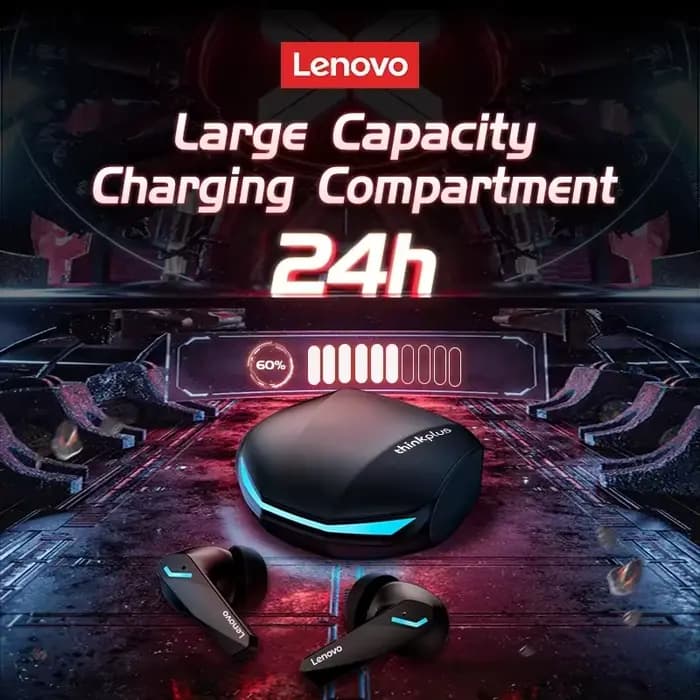 Casque Bluetooth Lenovo GM2 PRO pour le jeu, casque sport 5.3, double mode, appels HD, réduction du bruit, écouteurs avec micro, écouteurs musicaux