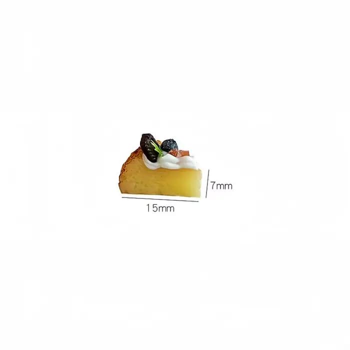 1 pièce d'accessoires de meubles de cuisine pour maison de poupée, mini-gâteau basque, pain, dessert DIY, mini-aliments, crème dessert, miniatures 1/12 pour maison de poupée