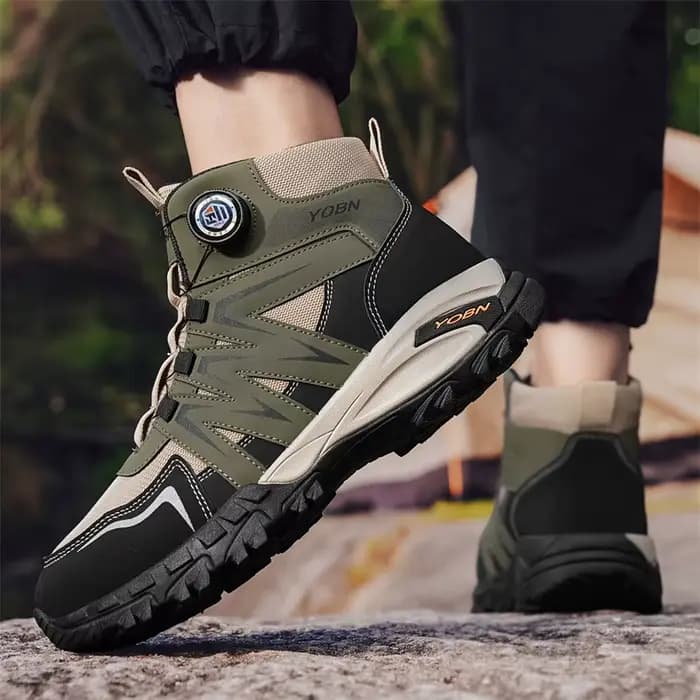 Bottes de moto vertes pour hommes