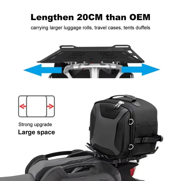 Porte-bagages arrière pour moto