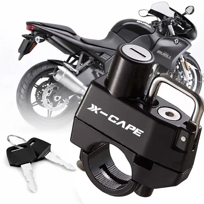 Verrou de casque de moto