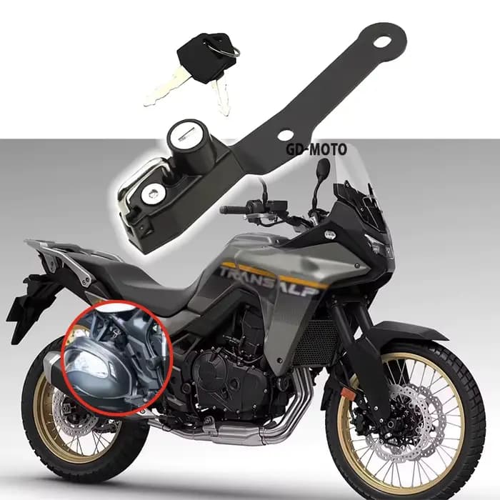 Accessoires pour Honda XL750 xl750 Transalp750 TRANSALP XL 750 2023 2024, serrure de casque, sécurité antivol latérale avec 2 clés