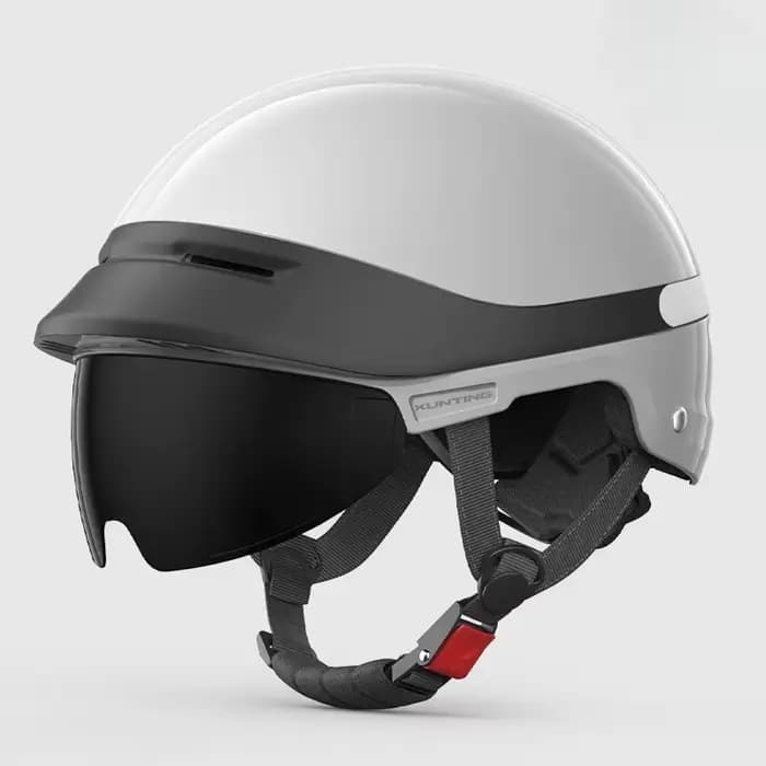 Hommes Moto demi-casque casquette De Baseball demi-visage casque Anti-UV