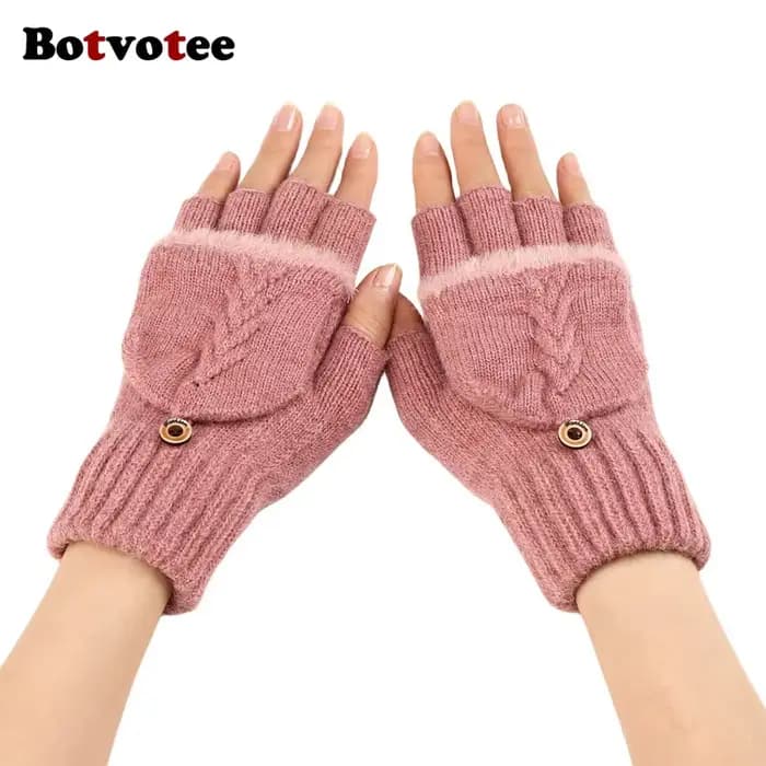 Botvotee – gants noirs avec Forrchettes