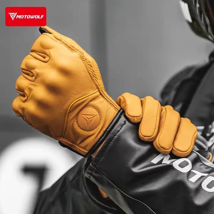 Gants de Moto en cuir véritable