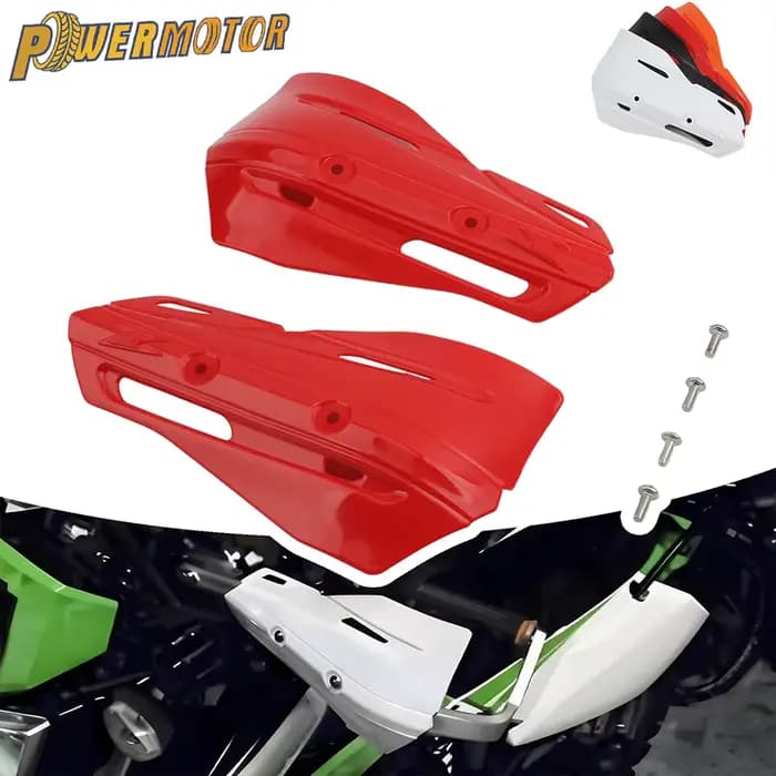 Protège-mains de moto avec pièces légères