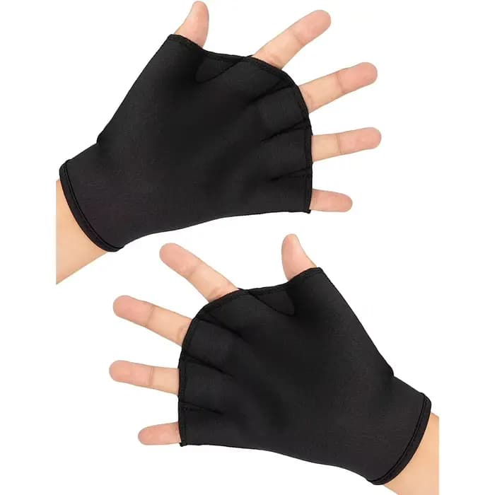 1 paire de gants de natation, gants d'entraînement de natation aquatique, Fitness, résistance à l'eau, ajustement aquatique, entraînement au pagaie, sans doigts