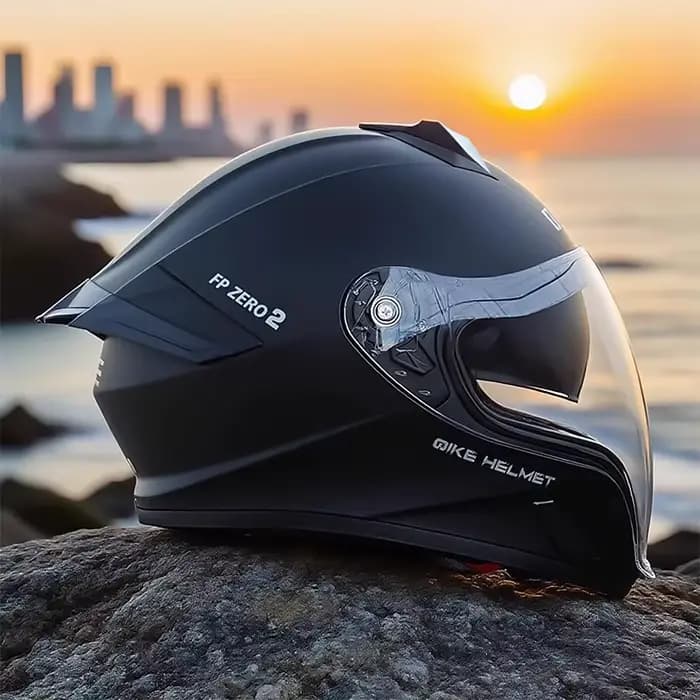 Casque de moto modulaire intégral pour adulte certifié DOT 3C avec double visière anti-UV à dégagement rapide