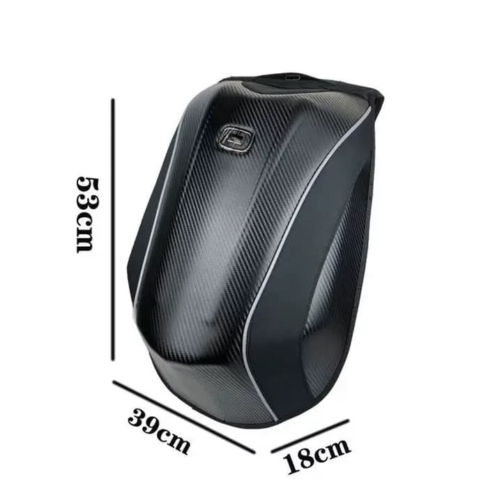 48L extensible étanche Moto coque rigide sacs à dos MX Motocross fibre de carbone sac à dos