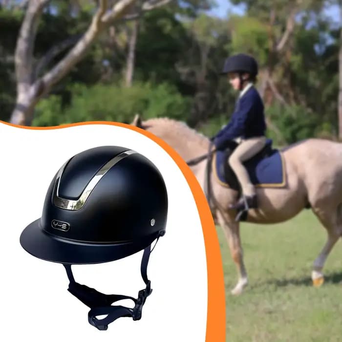 Casque d'équitation réglable avec sangle de menton sécurisée