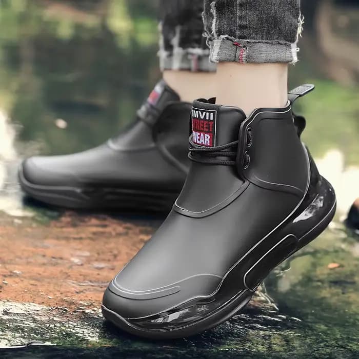 Bottes de pluie décontractées pour hommes, quatre saisons, nouvelles, antidérapantes, imperméables, pour activités de plein air, pêche, lavage de voiture, neige, cuisine, chaussures de pluie