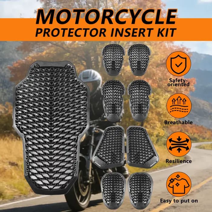 Protection de moto antichoc CE Niveau 2 : protections dorsales