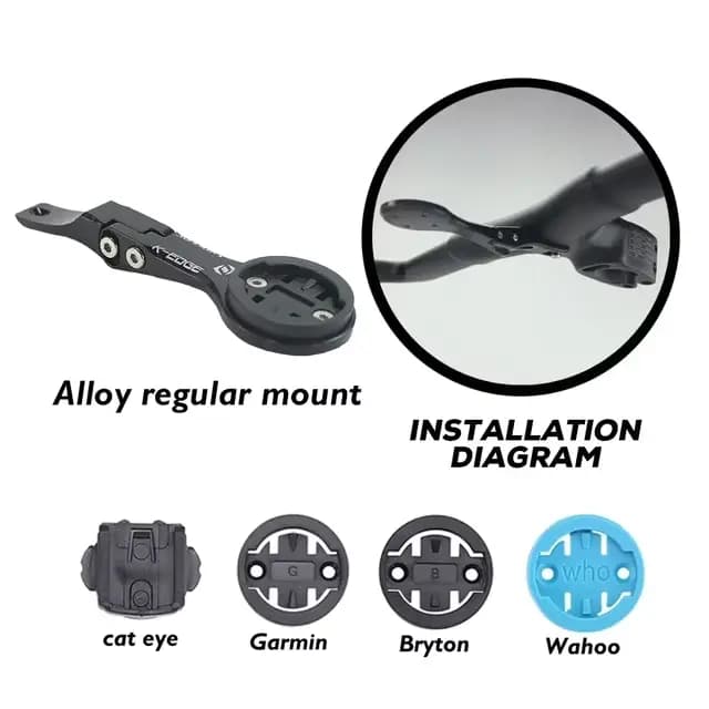 SYNCROS Mount ADDICT RC guidon intégré support d'ordinateur GPS/Garmin/Bryton/Wahoo