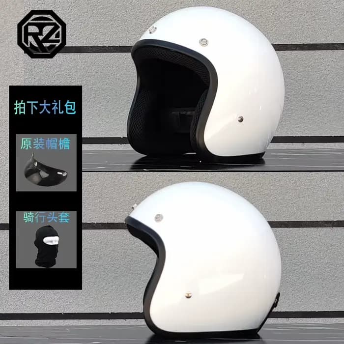 ORZ personnalisé moto 3/4 casque hommes et femmes mode rétro