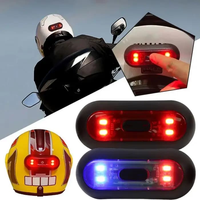 Lumière de casque de moto