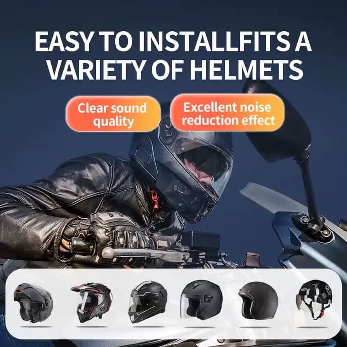 Casque de moto sans fil