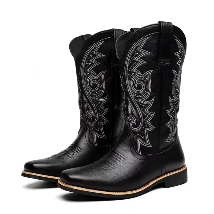 Bottes en cuir montantes pour hommes