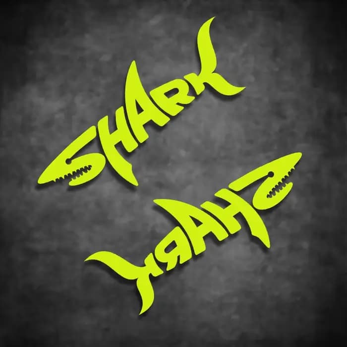 Autocollant de casque SHARK au design de lunettes stylées en vinyle pour moto