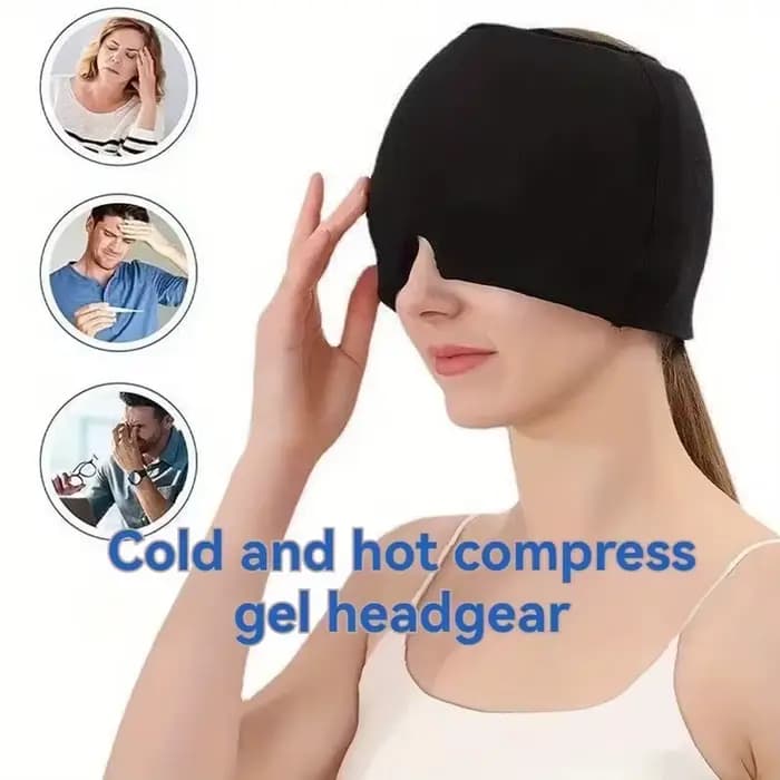 Casque de soulagement de la migraine en gel froid pour la tension