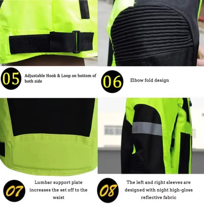 Combinaison de course moto imperméable et respirante