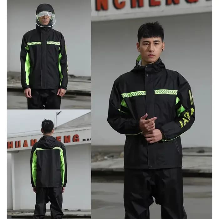100-150kg grande taille imperméable pantalon de pluie costume moto équitation fendu