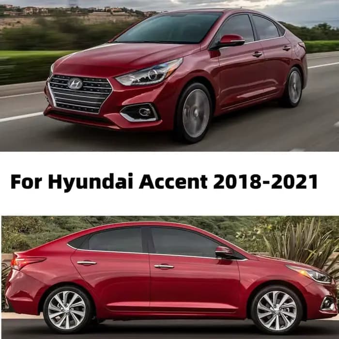 Accessoires pour voitures Hyundai Accent Sedan 2018 2019 2020 2021 2022, pare-soleil, déflecteurs de vent, protection contre la pluie et le soleil