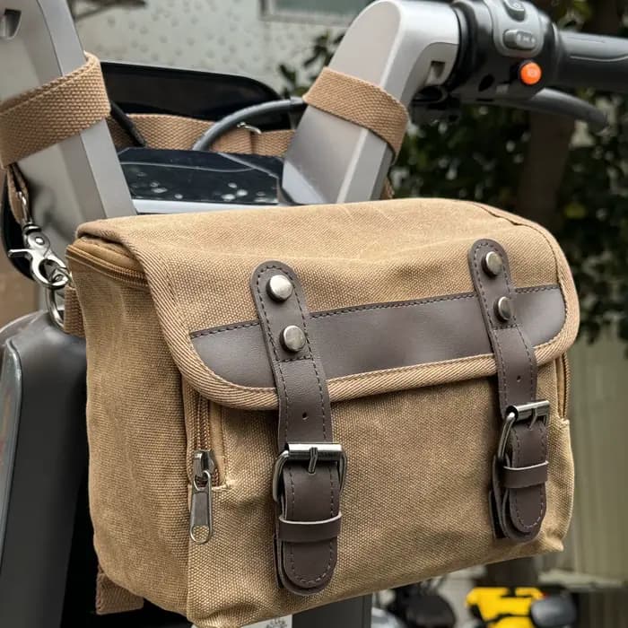 Sacoche de moto vintage