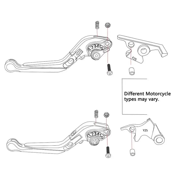 Motos Pour Husqvarna 701 Supermoto 2017-2020 2019 2018 2021 CNC Pliant Extensible 701