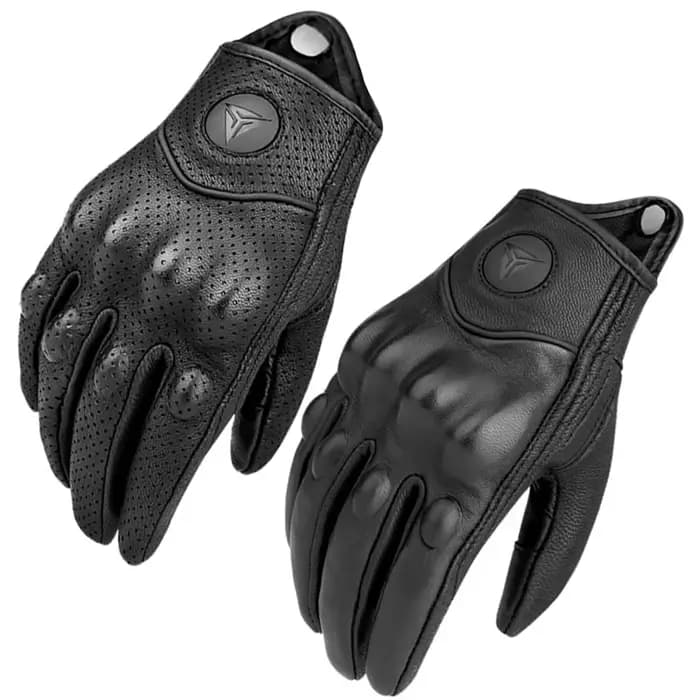 Gants de Moto en cuir de chèvre pour hommes et femmes