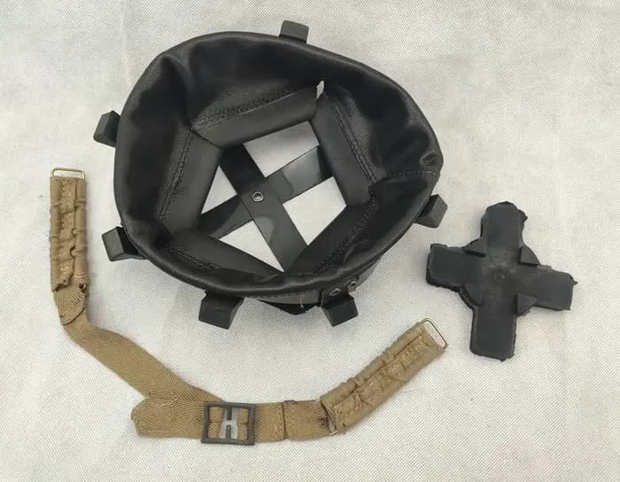 REPRO WWII WW2 UK armée britannique MK2 BRODIE casque doublure en cuir ensemble complet