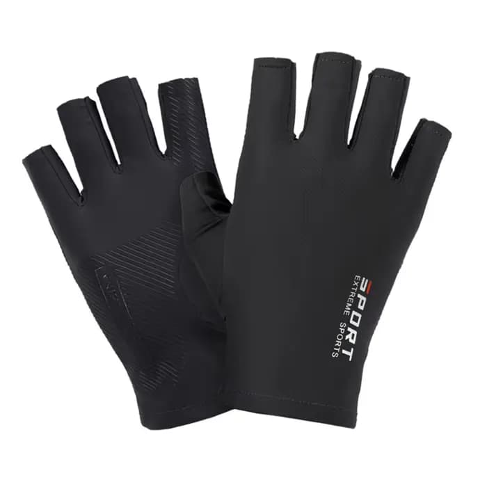 Gants de course de moto en soie glacée pour hommes et femmes