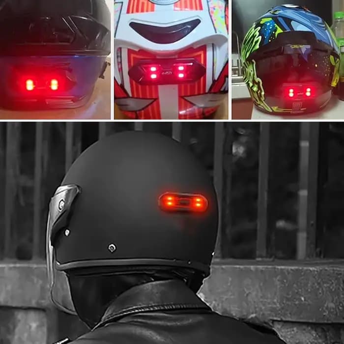 Feu stop étanche pour casque de moto