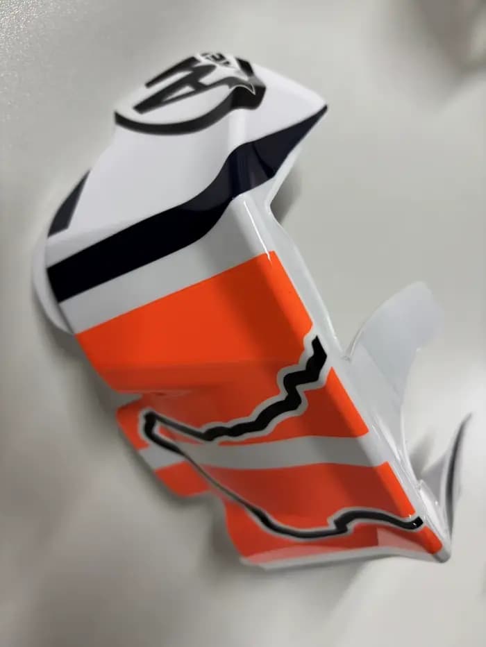 Spoiler arrière non original pour casque ARAI 2025 Manx T/T TT