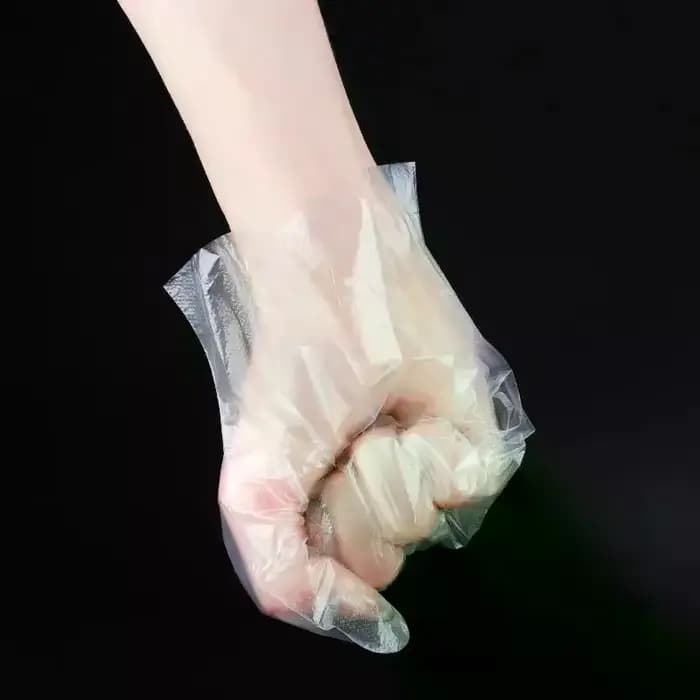 100/200 pièces gants sans Latex PE gants jetables Transparent antidérapant acide sécurité du travail de qualité alimentaire gants de nettoyage ménager
