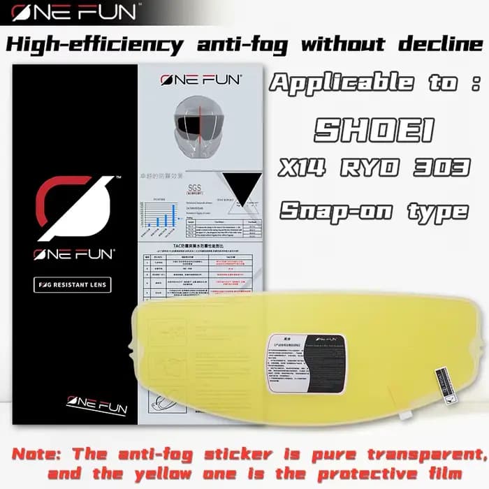 Pour casque shoei Anti-buée
