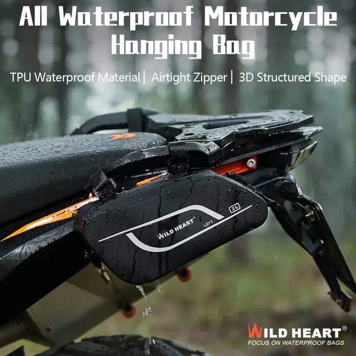 Sac à outils pour moto, sac à outils latéral imperméable pour moto, sac universel en TPU pour barre de protection pour moto, scooter, véhicule électrique