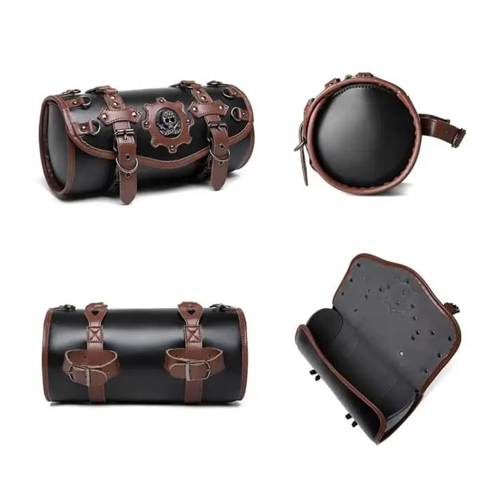 Sac de Face de Moto Rétro en Cuir PU