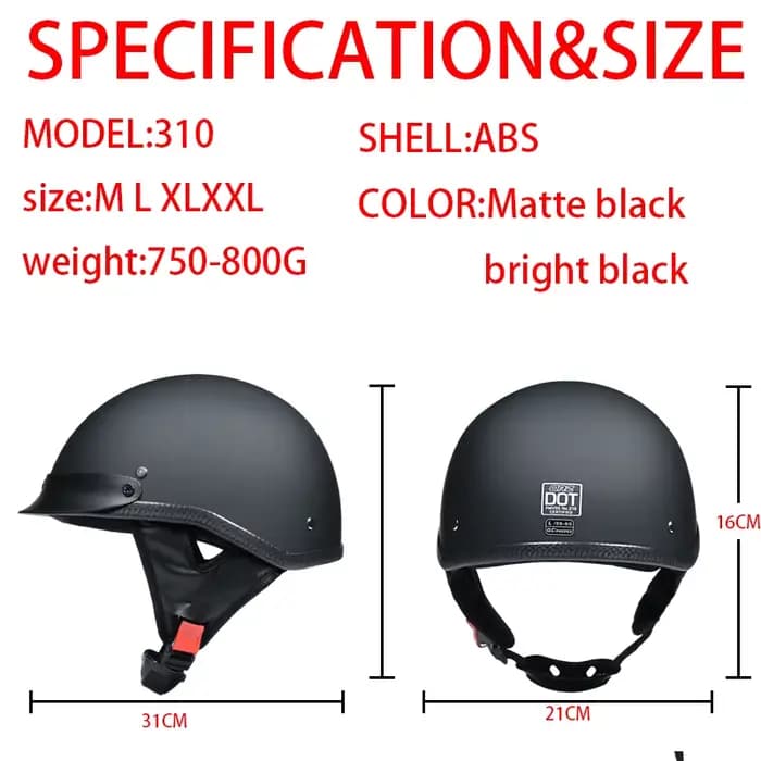 Casque demi-visage pour moto
