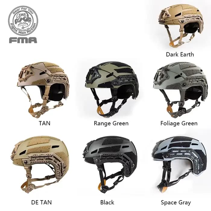 Casque balistique tactique FMA Caiman avec rail pour NVG