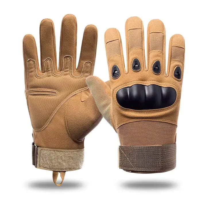 Gants tactiques à coque rigide en cuir Super Fiber pour hommes