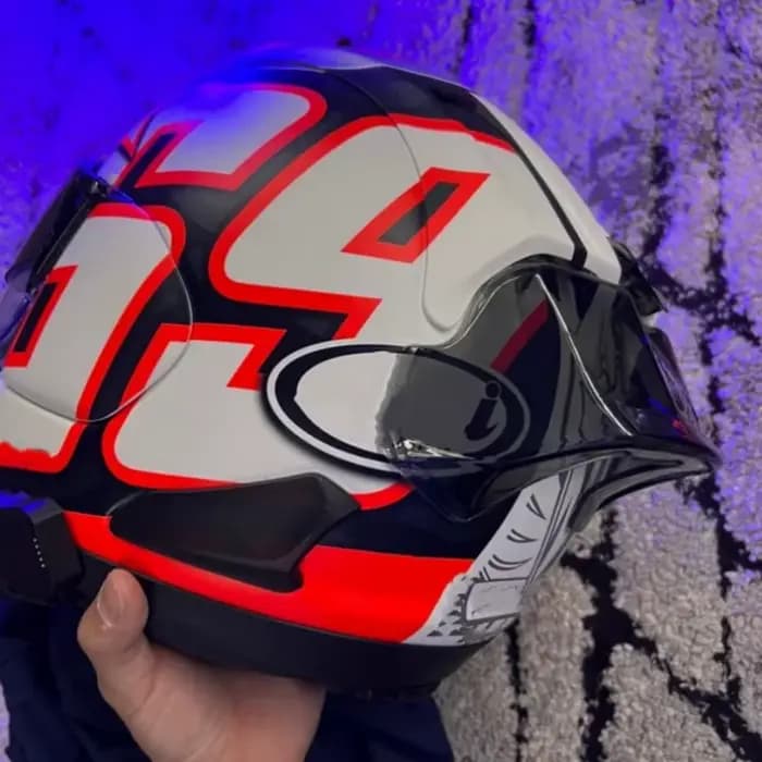 Accessoire de garniture arrière pour casque de moto Arai RX-7X