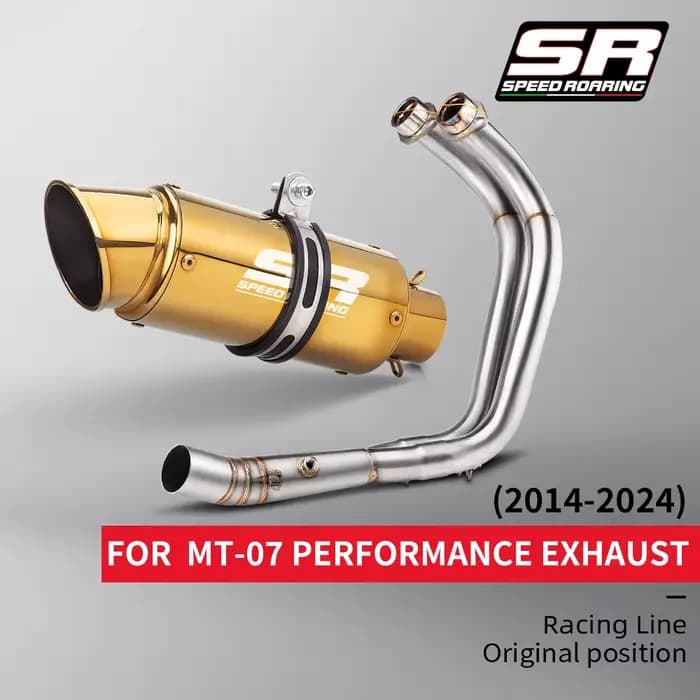 Échappement moto accès système complet pour MT-07 FZ-07 2014 - 2024 TRACER 7/ight2020-2023