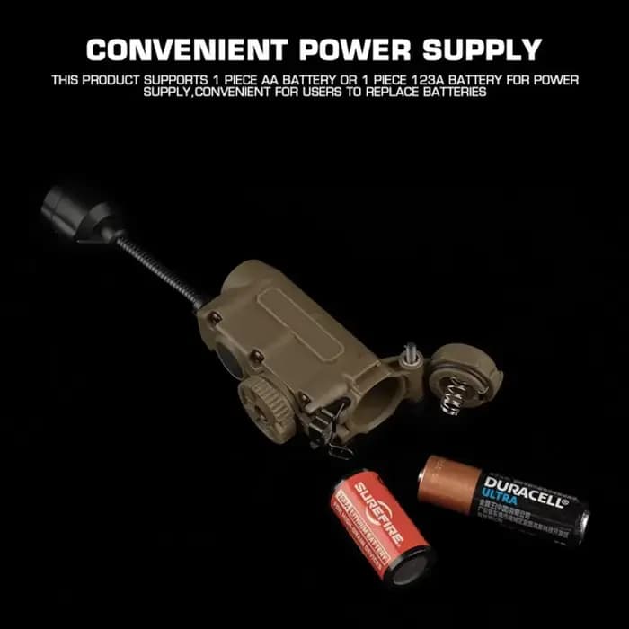 Lampe de casque Sidewinder avec IR et lampe de poche