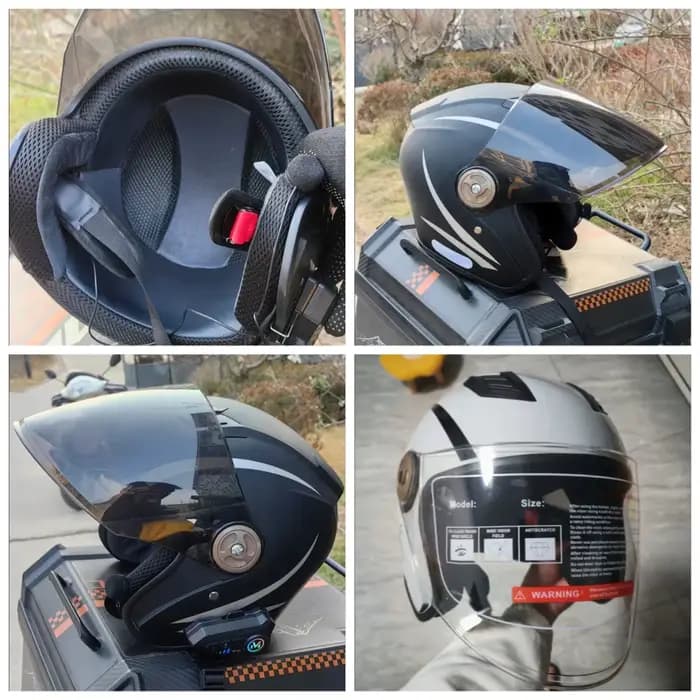 Casque de moto grande taille pour homme