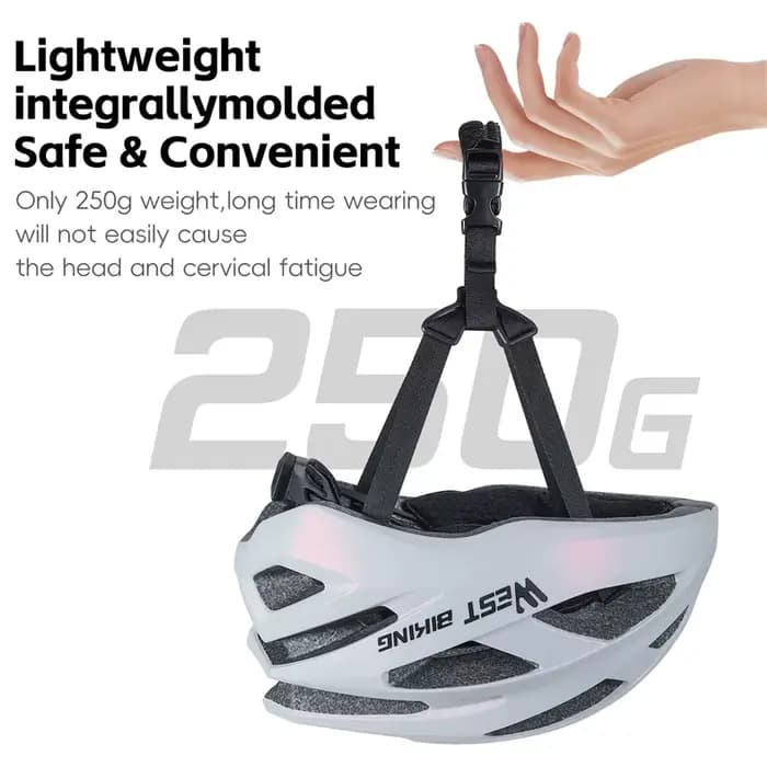 WEST BIKING-Casque de vélo léger intégré pour femme