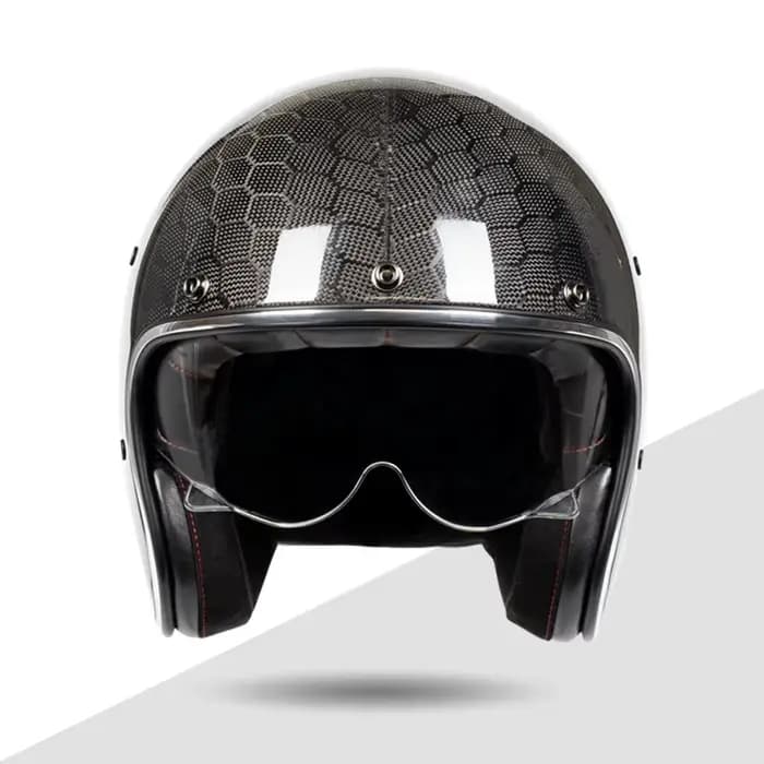 2025 Vintage adultes moto Jet casque visage ouvert 3/4