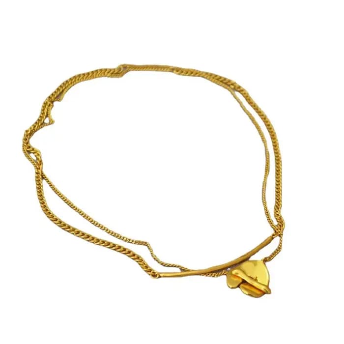 Collier pendentif à deux méthodes de port pour femme, accessoires de bijoux fantaisie, style populaire féminin, cadeau de fête, offre spéciale